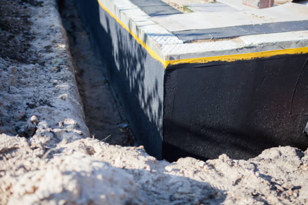 Residential Basement Waterproofing installation at a Plevna, KS home by SJ Waterproofing Pros
